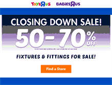 Tablet Screenshot of m.toysrus.com.au